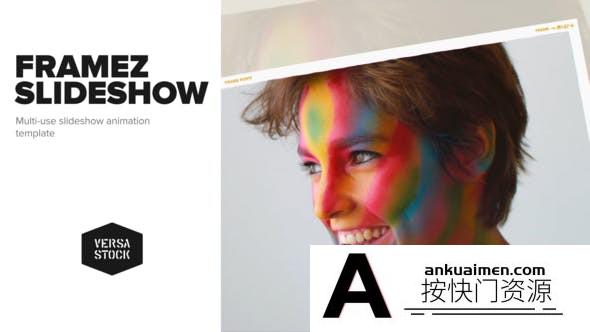 [相册AE模板]拍立得照片相册开场片头AE模板- Framez Slideshow