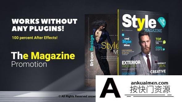 [宣传推广]时尚杂志展示介绍片头AE模板- The Magazine Promotion