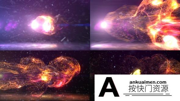 [logo模板]动态粒子Logo动画AE模板- Dynamic Particles Logo Reveal