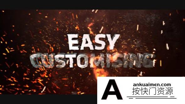 [三维AE模板]火星粒子三维文字宣传片头AE模板- Cinematic Trailer