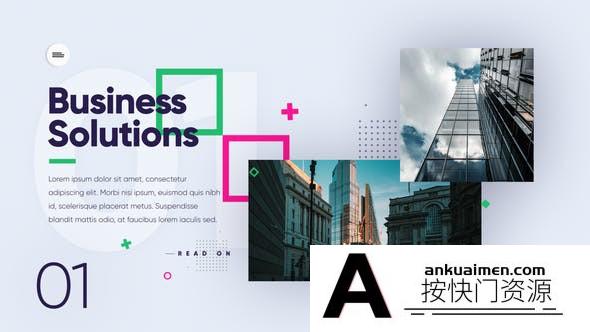 [开场片头]现代商务图片介绍展示片头AE模板- Modern Digital Presentation