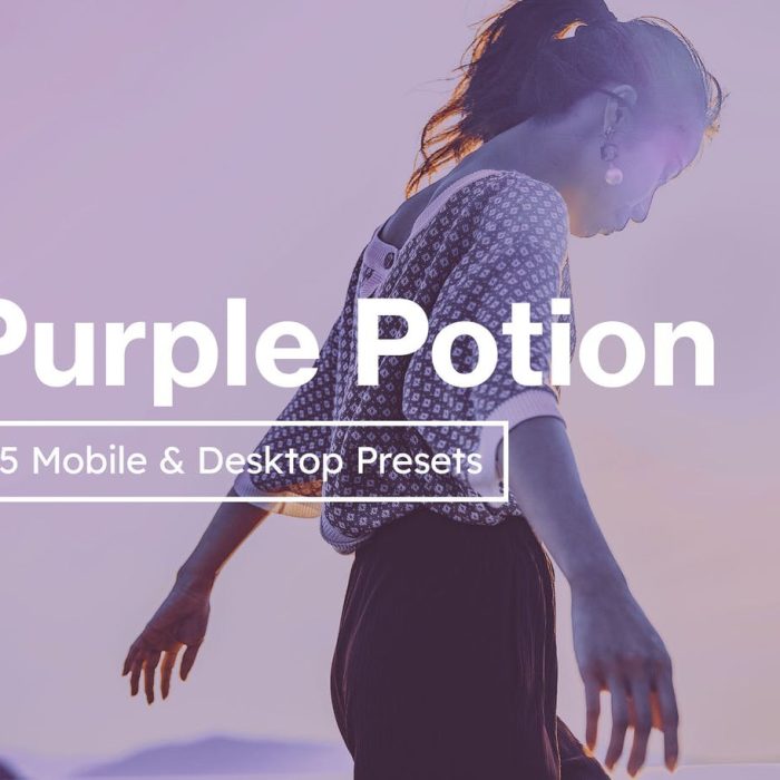 [人像LR预设]紫色调INS人像Lightroom预设和LUT滤镜 Purple Potion Lightroom Presets