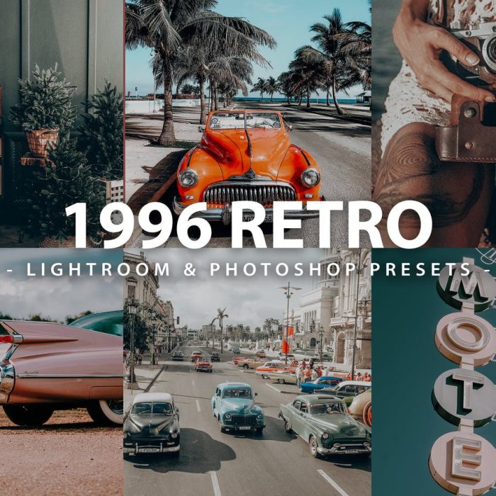 [胶片LR预设]1996年代复古电影胶片Lightroom预设 6 Retro 1996 Lightroom Presets