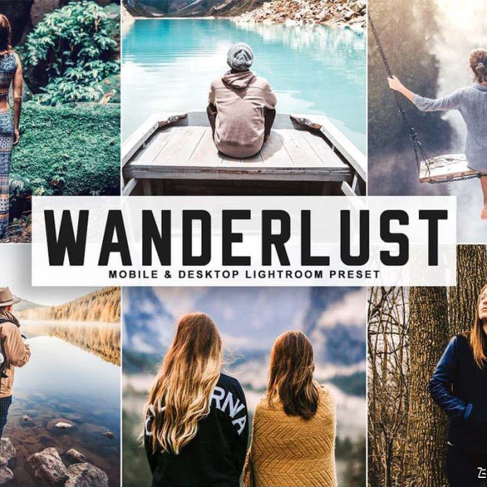 [胶片LR预设]森系人像胶片Lightroom预设+APP预设 Wanderlust Lightroom Presets