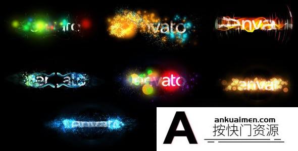 [logo模板]圣诞节粒子文字标题动画AE模板- Holiday Particles Title Logo Pack