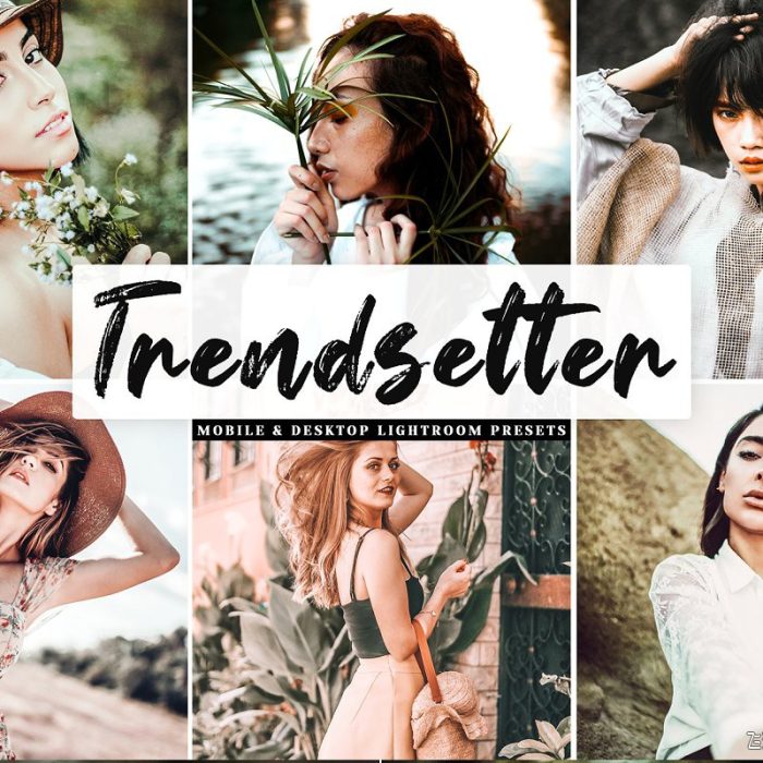 [人像LR预设]旅拍复古时尚人像LR预设+APP预设 Trendsetter Pro Lightroom Presets