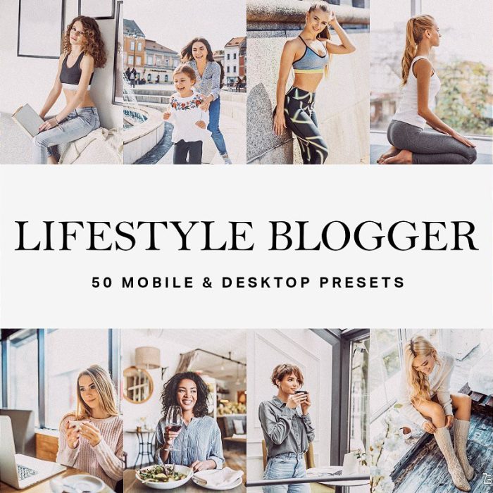 [人像LR预设]夏季干净通透人像LR预设+LUT预设 Lifestyle Blogger Presets & LUTs