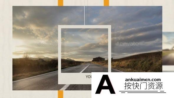 [相册AE模板]拍立得相框照片相册片头AE模板- Frames Slideshow