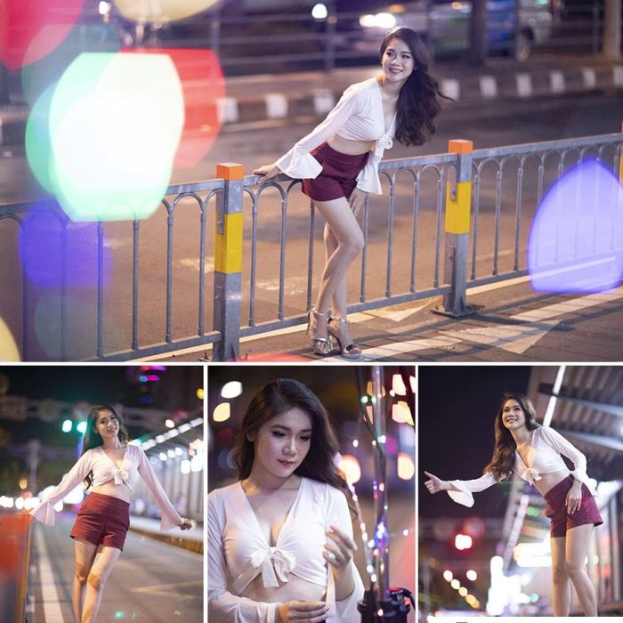[时尚人像RAW原图]9张霓虹夜景街拍美女写真RAW原片,后期修图练习RAW素材