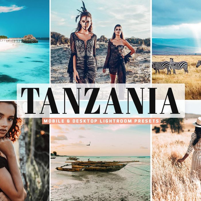 [旅拍LR预设]坦桑尼亚旅拍风景人像LR预设/APP调色预设Tanzania Lightroom Presets