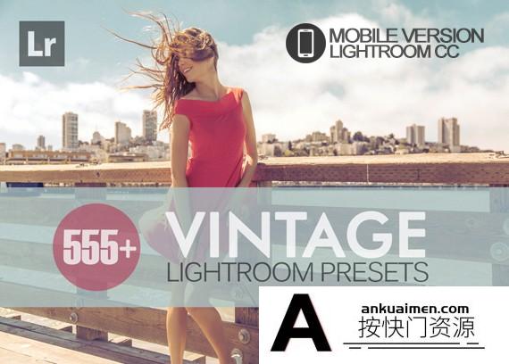 [手机版lr预设]555个复古人像手机版Lightroom预设 555+ Vintage Lightroom Mobile