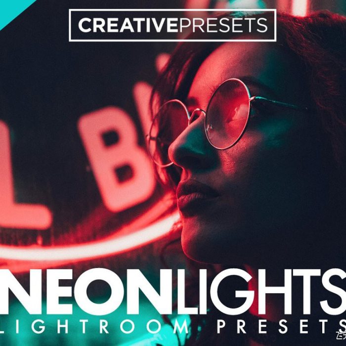 [人像LR预设]街拍夜景霓虹人像后期调色LR预设 Neon Lights Lightroom Presets