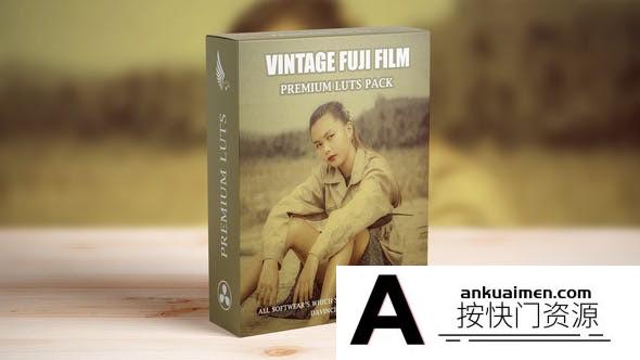 老式富士电影胶片调色LUT预设Vintage Old Fujifilm Look Cinematic LUTs