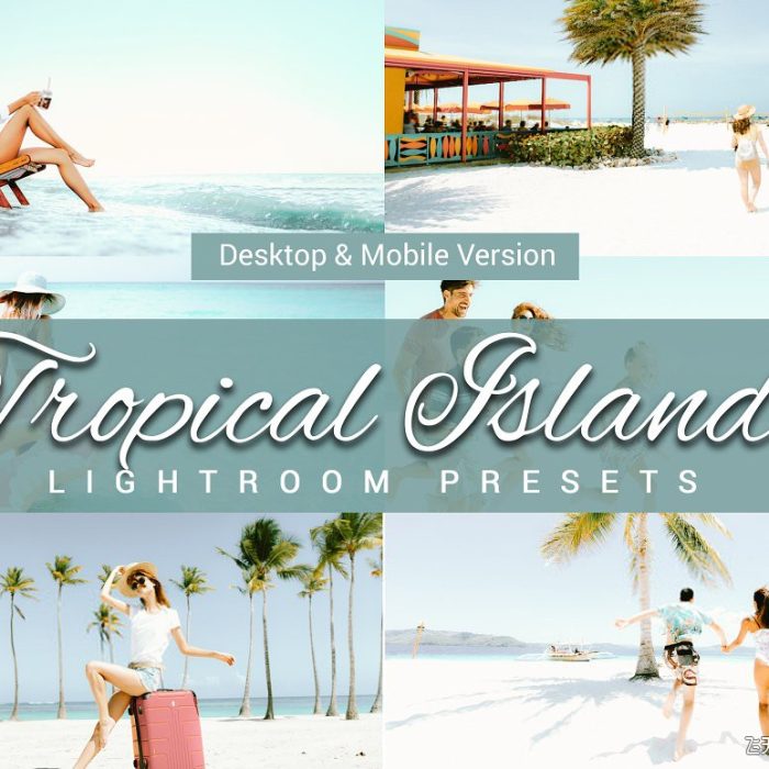 [人像LR预设]热带岛屿清新胶片写真LR预设/LUT预设/Tropical Islands ightroom