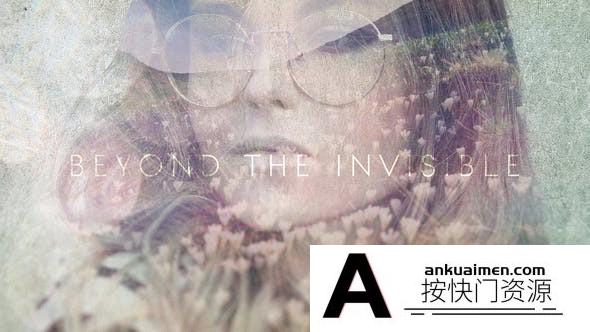 [开场片头]多重曝光图片介绍宣传片头AE模板- Beyond the Invisible Double Exposure Titles