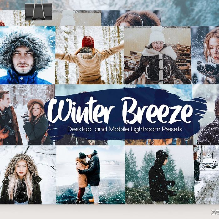 [人像LR预设]冬季风光人像后期Lightroom预设/手机APP滤镜 Winter Breeze Lightroom Presets