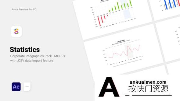 [图片展示]AE模板-信息数据图表动画AE模板 Corporate CSV Data Driven Infographics