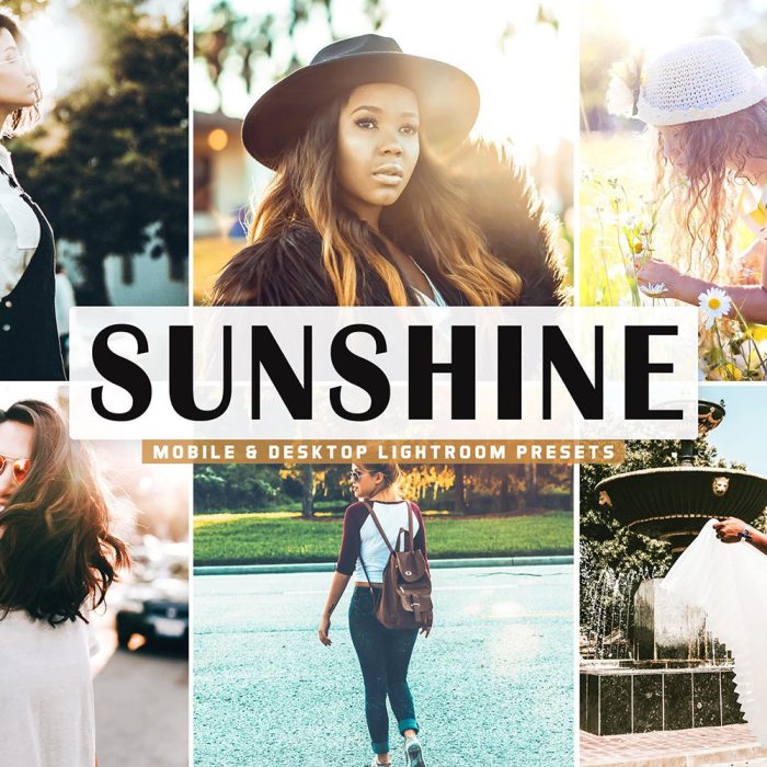 [人像LR预设]华丽幻想户外人像效果LR预设/手机LR预设 Sunshine Lightroom Presets