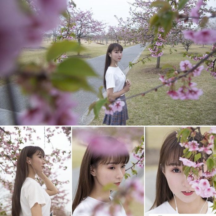 [时尚人像RAW原图]拍摄在桃花盛开的季节美女人像RAW原片45P