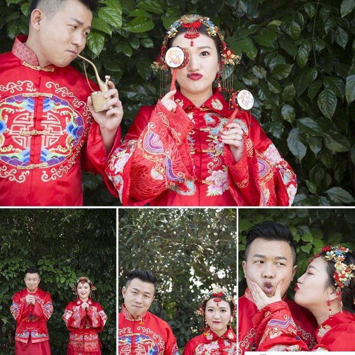 [婚纱情侣RAW原图]52张外景中式婚礼新郎新娘装摄影RAW原图,影楼后期需要练习RAW素材