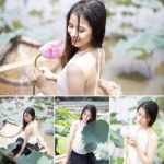 [时尚人像RAW原图]8张荷花美女人像摄影未修RAW原图素材,CR2格式原图