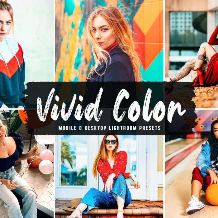 [人像LR预设]明亮生动的色彩暖色调人像Lightroom预设与移动LR预设 Vivid Color Presets