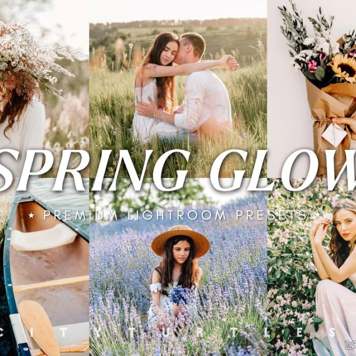 [人像LR预设]户外人像摄影后期调色Lightroom预设 SPRING GLOW Lightroom Presets