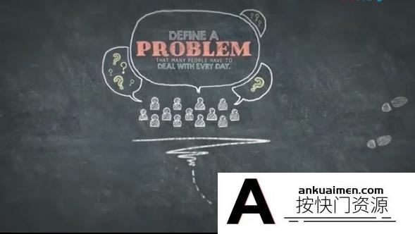 [文字标题]黑板手写粉笔元素动画AE模板- School Chalkboard