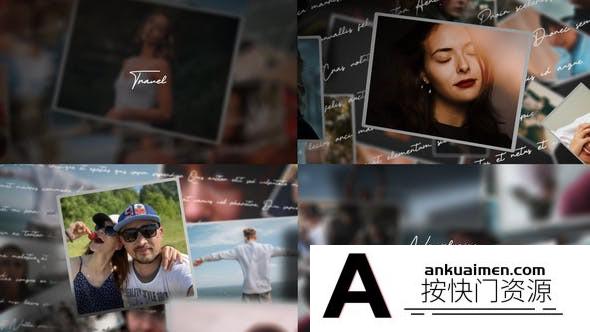 [相册AE模板]空间感日常生活照片相册纪录片头AE模板- Slideshow My Life