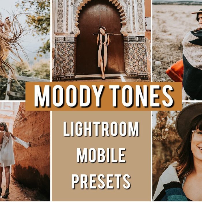 [手机版lr预设]INS网红旅拍暖色调胶片手机版Lightroom预设Mobile Preset MOODY TONES