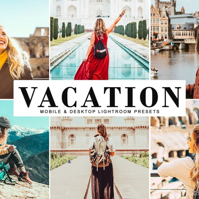[旅拍LR预设]假期旅拍人像Lightroom预设+手机版lr预设 Vacation Lightroom Presets