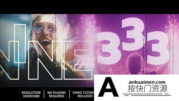 [倒计时模板]音乐聚会倒计时视频片头AE模板- Countdown Party