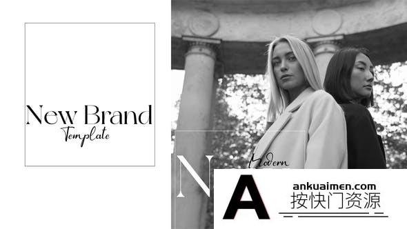 [开场片头]AE模板-黑白时尚视频片头AE模板 Black And White Fashion Opener