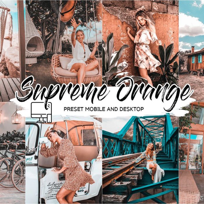 [胶片LR预设]高级橙色调胶片LR预设+手机APP预设 SUPREME ORANGE LIGHTROOM PRESETS