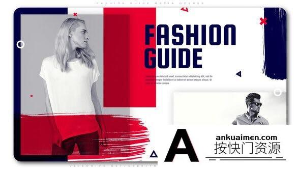 [栏目包装]时尚视频包装片头AE模板- Fashion Guide Media Opener