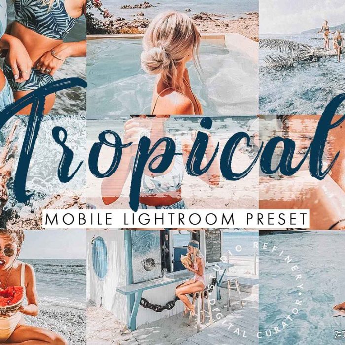 [旅拍LR预设]莫兰迪LR预设之热带海岛旅拍写真LR预设 Tropical Lightroom Presets