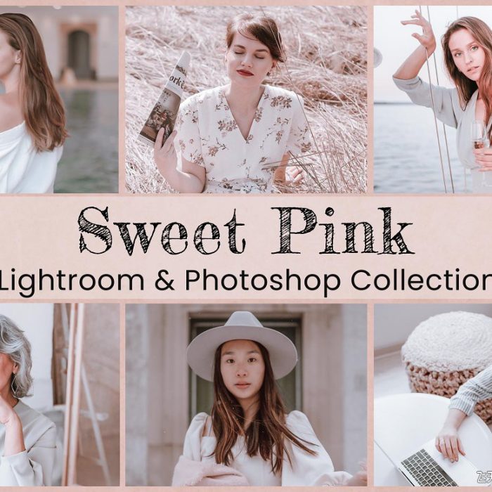 [人像LR预设]INS粉红玫瑰金通透人像Lightroom预设+APP滤镜 Sweet Pink Photo Edit Collection
