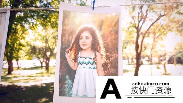 [图片展示]实拍照片相册悬挂展示片头AE模板- Summer Memories Photos Gallery