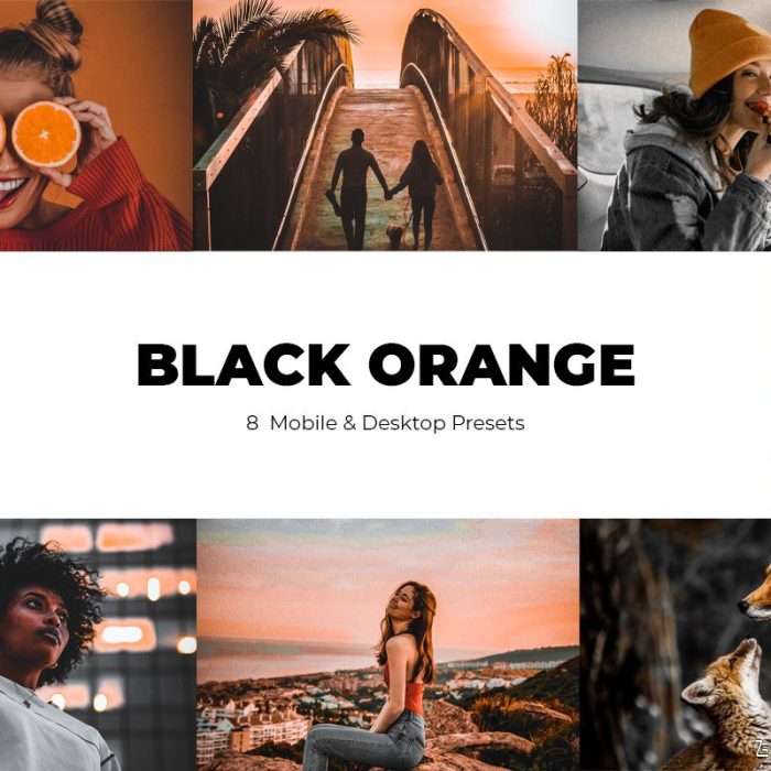 [旅拍LR预设]橙黑色电影风光人像Lightroom预设 BLACK ORANGE Lightroom Presets