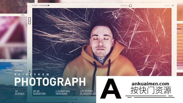 [相册AE模板]空间感照片相册展示片头AE模板- Photo Slideshow