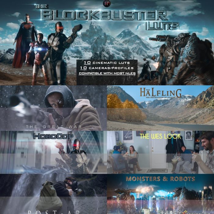 诺伊曼动作电影视频调色LUT预设 – The Blockbuster LUTs