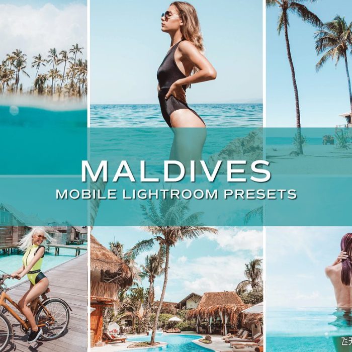 [旅拍LR预设]马尔代夫旅拍人像写真LR预设/手机APP预设 Maldives Lightroom Presets