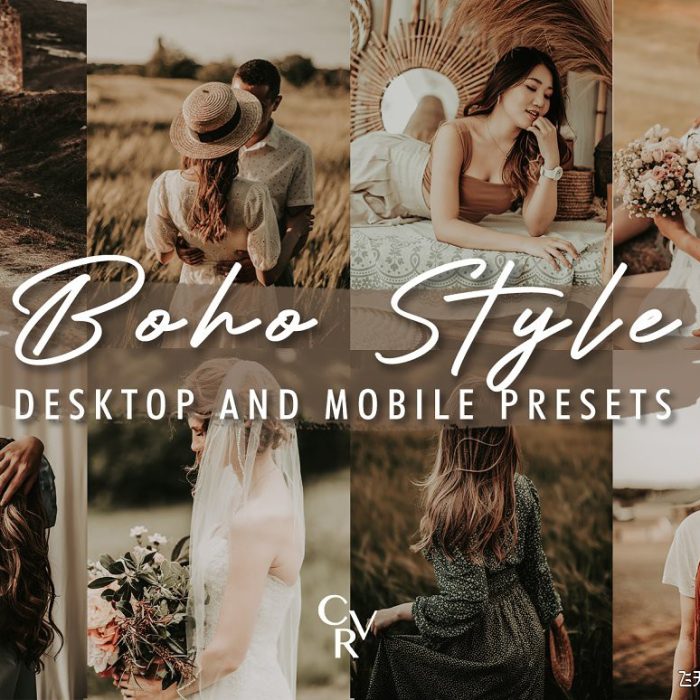 [人像LR预设]波西米亚INS人像风格调色Lightroom预设 Boho Style Lightroom Presets