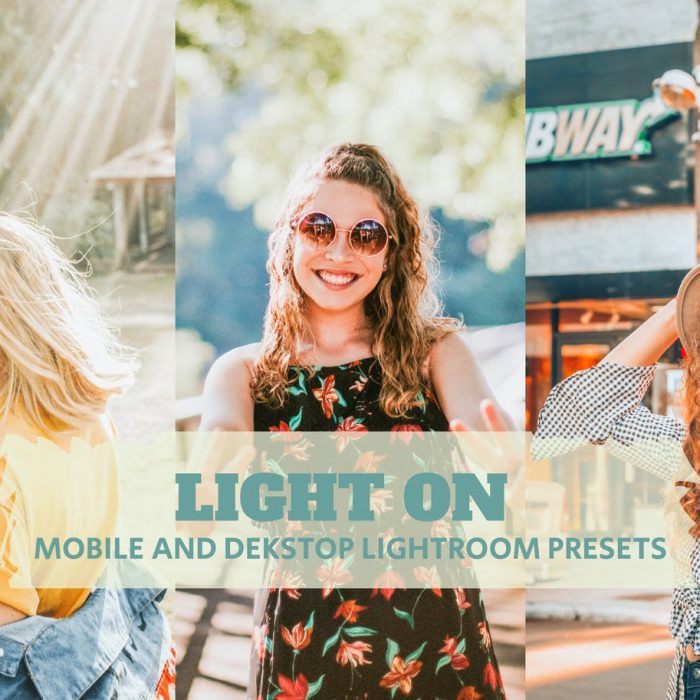 [人像LR预设]自然光人像摄影后期调色Lightroom预设 Light On Lightroom Presets