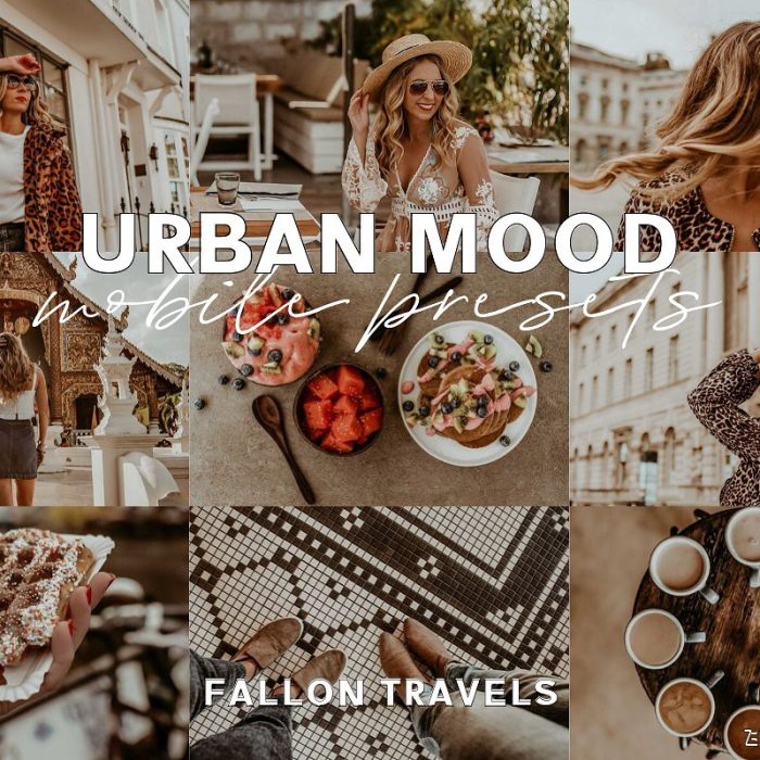 [人像LR预设]巧克力棕色旅拍INS人像Lightroom预设+手机版APP滤镜Urban Mood LR