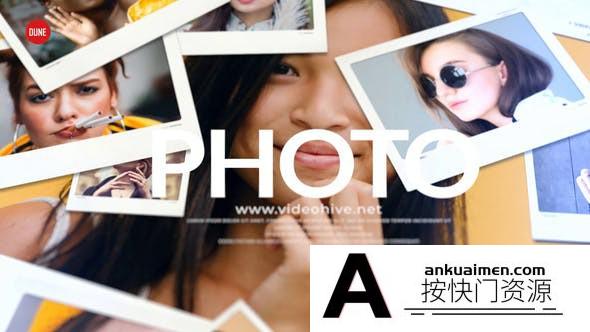 [相册AE模板]照片墙相册展示片头AE模板- Minimal Photo Opener
