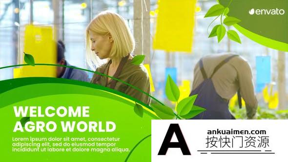 [Premiere模板]PR模板-农业帮扶公益宣传天然有机生态农场介绍视频 Agriculture Farming Slideshow