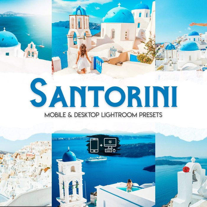[旅拍LR预设]圣托里尼旅拍清新通透人像后期调色Lightroom预设 Santorini – 15 Premium Lightroom Presets