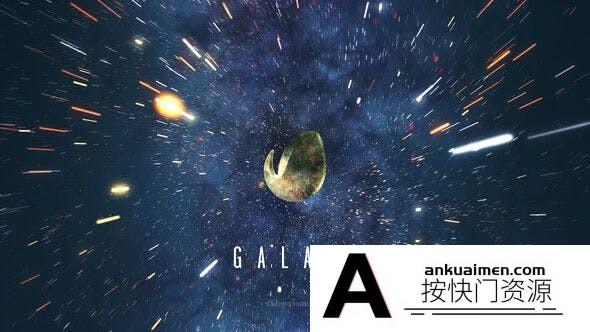[logo模板]宇宙银河太空星辰Logo动画AE模板- Galaxy Space Logo Reveal