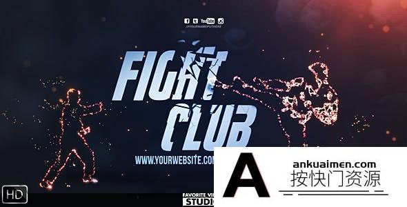 [开场片头]搏击体育宣传片头AE模板- Fight Club Broadcast Pack